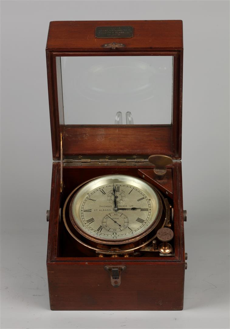 A Marine 2 day chronometer, THOMAS MERCER No 17705. England (1 of 2)