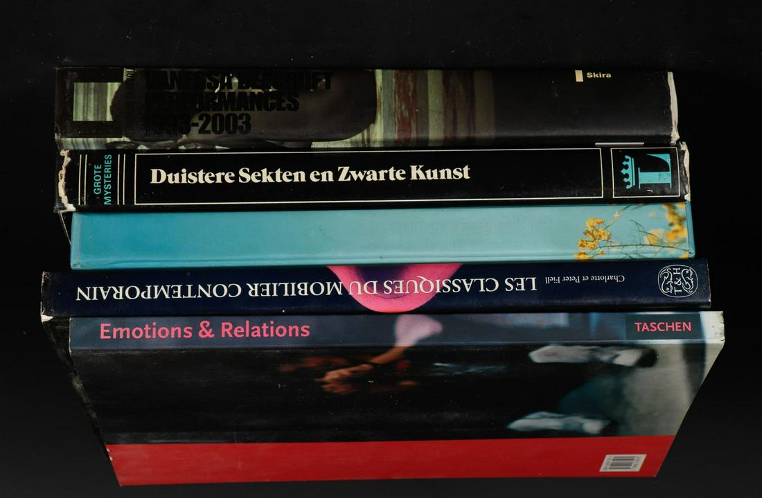 Collection of books including Vanessa Beecroft: Performances 1993-2003, hardcover, 2003.: Collection of books including Vanessa Beecroft: Performances 1993-2003, hardcover, 2003.