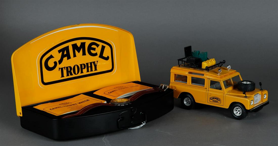 A Camel Trophy Multichrono watch, with original box and papers and advertising car. (1 of 2)