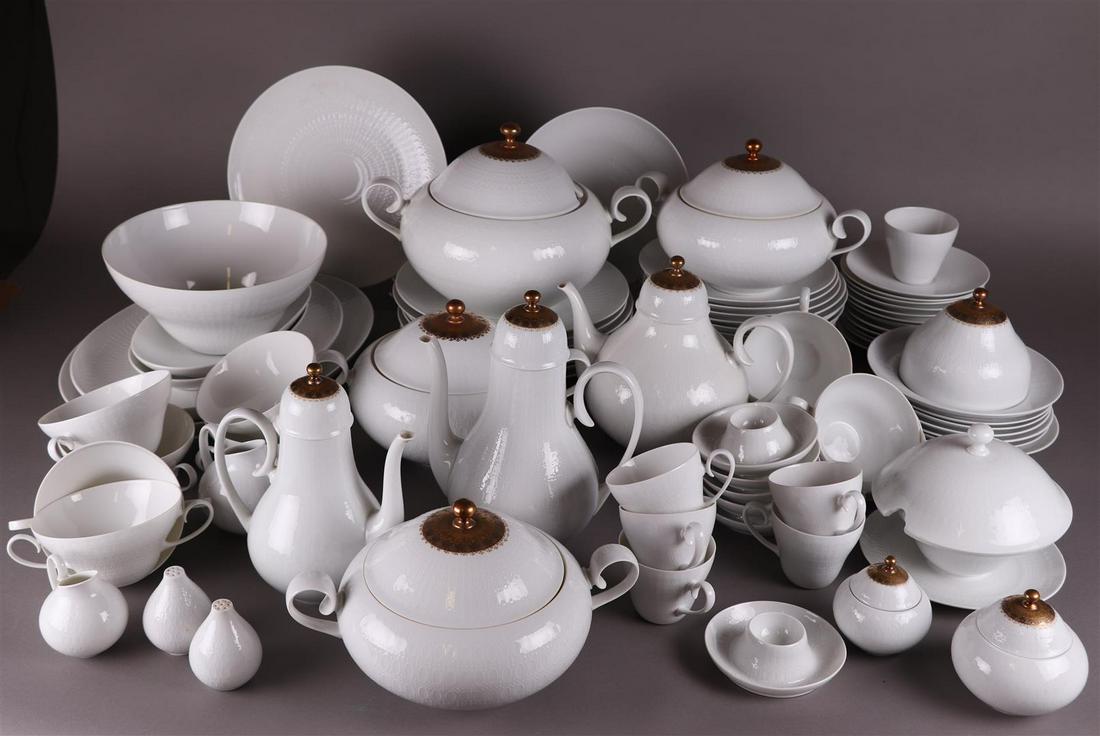 A 6 person porcelain service, design BjÃ¶rn Wiinblad (1919-2006) for Rosenthal. (1 of 4)