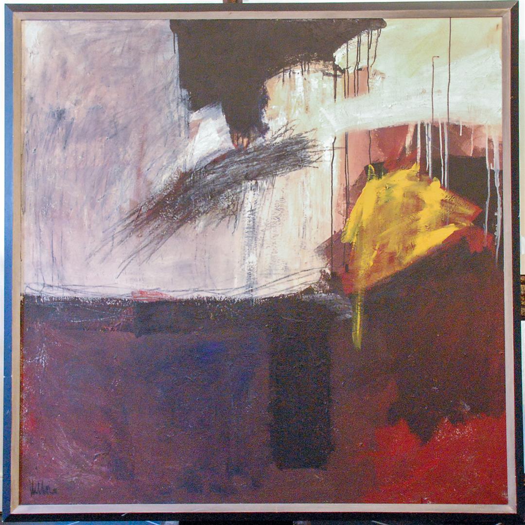 FRsancois Millon (b. 1952), Abstract composition, oil on canvas. signed (1 of 3)