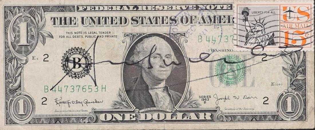 Andy Warhol (Pittsburg 1928 - 1987 New York), (after), One Dollar Bill, (1 of 5)