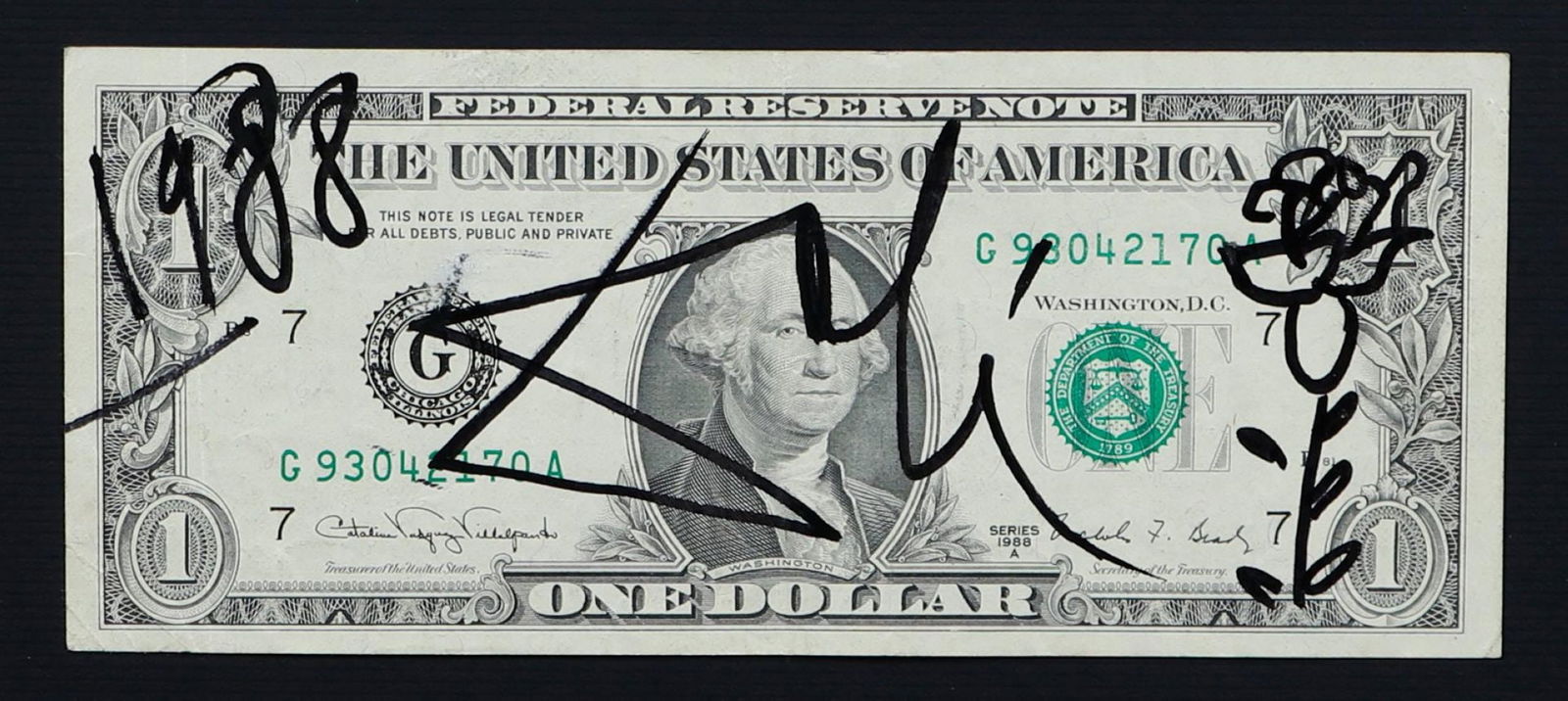 Salvador Dali (Figueres 1902 - 1989), (after), One Dollar Bill (1 of 2)