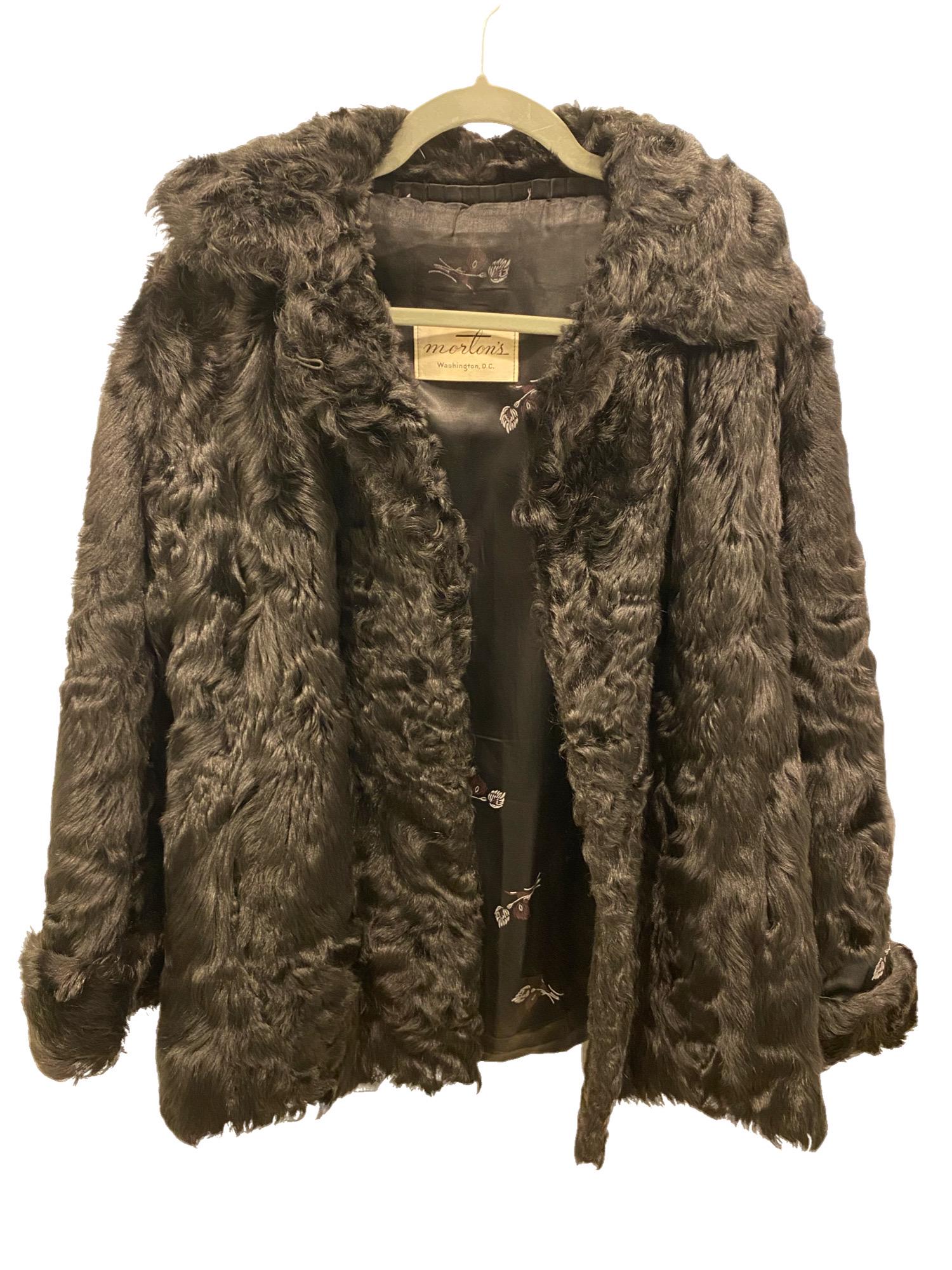 Curly Lamb Fur Swing Coat (1 of 3)