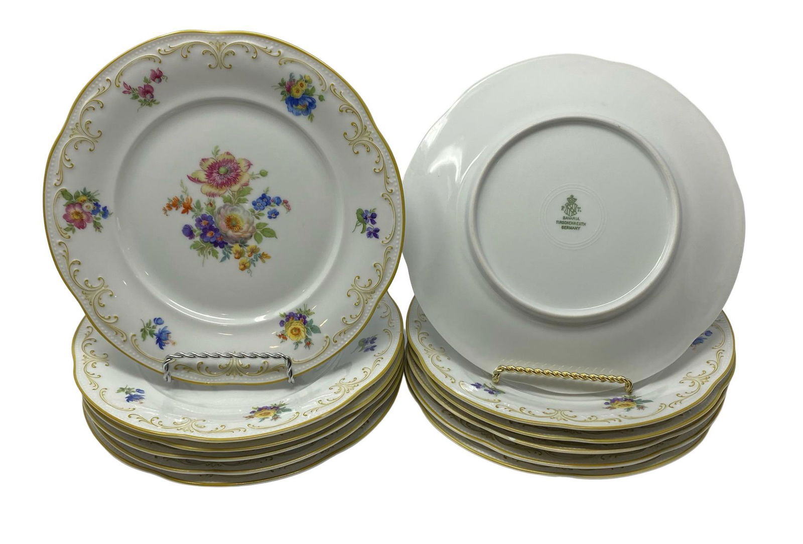 Set of Bavaria Tirschenreuth Germany Dinner Plates (1 of 2)