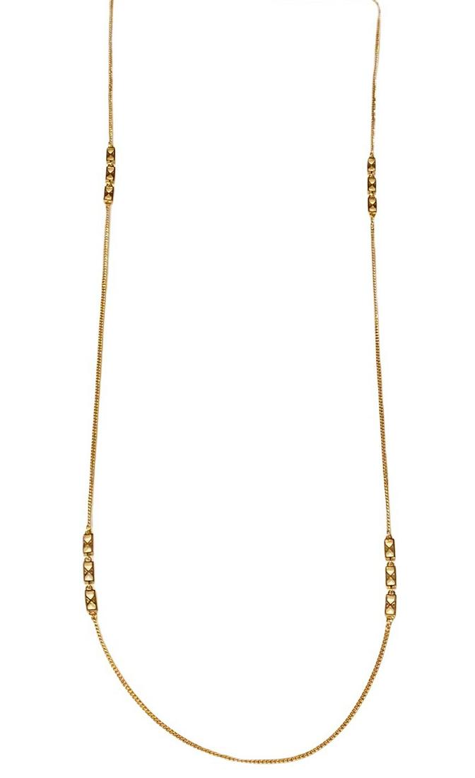 Marked Monet Gold Tone Necklace: Marked Monet Gold Tone Necklace