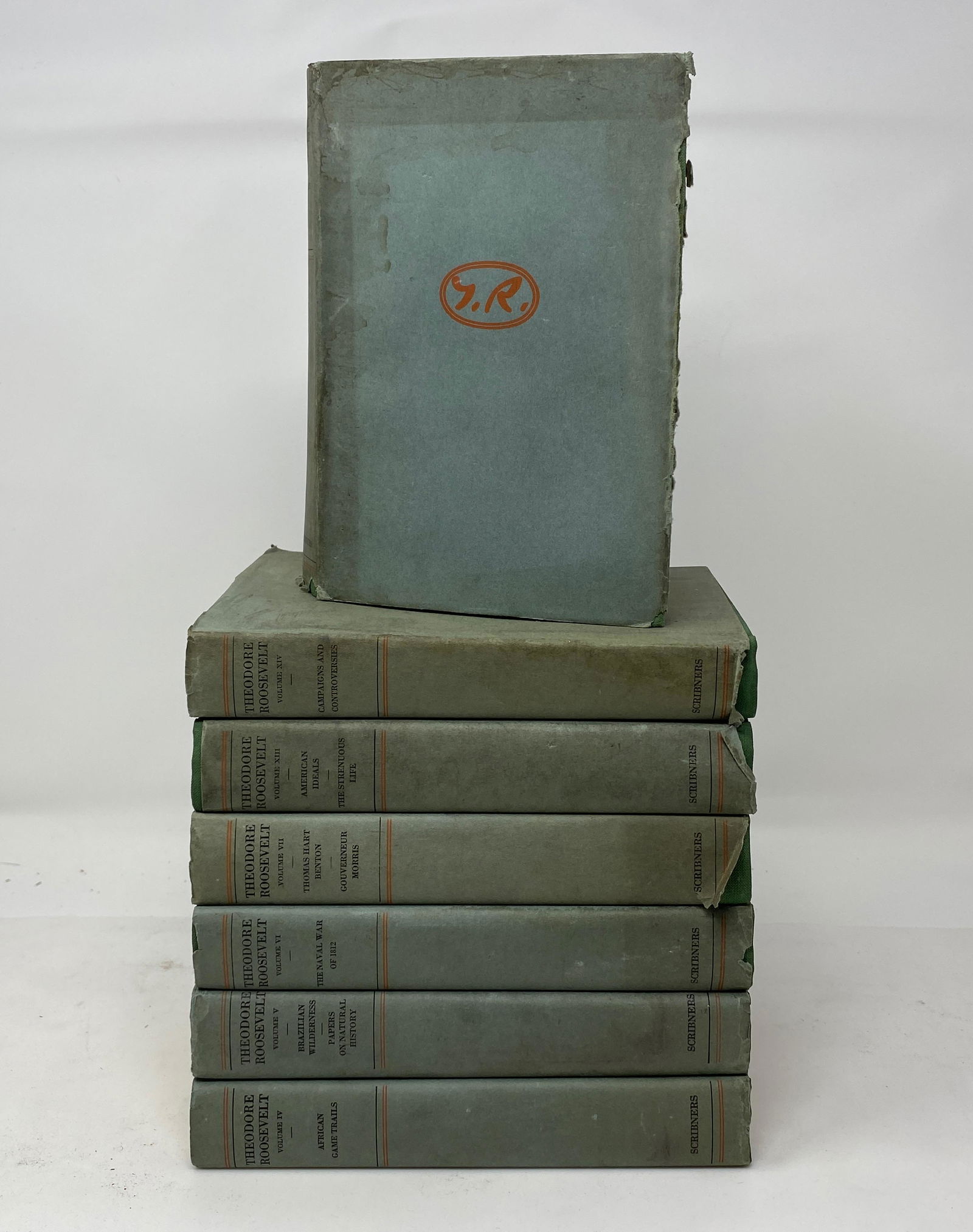 Antique Collection of The Works of Theodore Roosevelt Books (1 of 3)