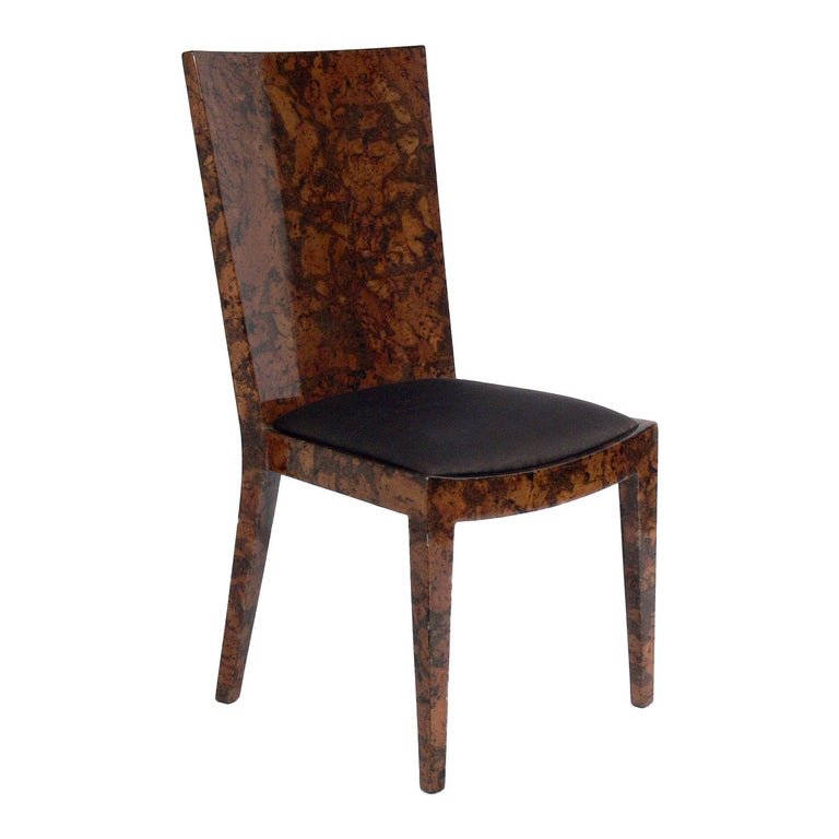Karl Springer Lacquered JMF Lacquered Chair Jean Michel Frank (1 of 5)