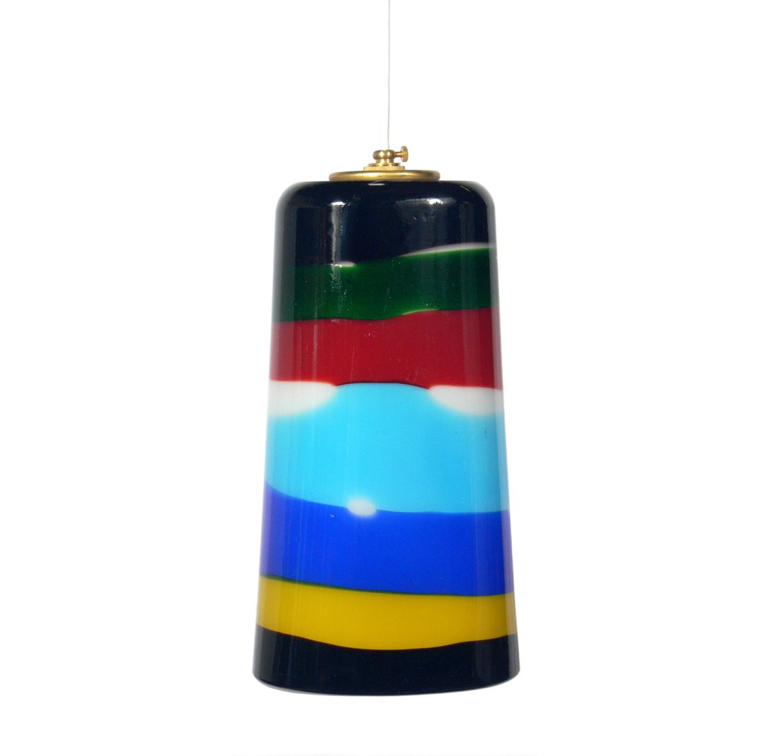 Paolo Venini Colorful Fasce Orizzontali Pendant Lamp Chandelier (1 of 4)