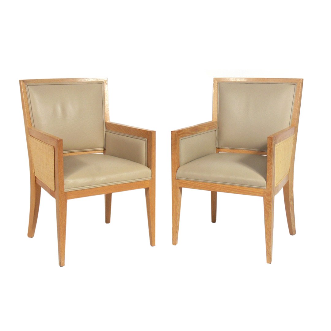 Jean Michel Frank Design Limed Oak Chairs (1 of 5)
