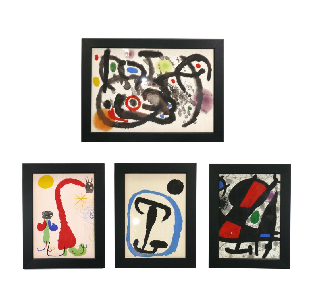 Joan Miro Collection of Abstract Lithographs (1 of 9)