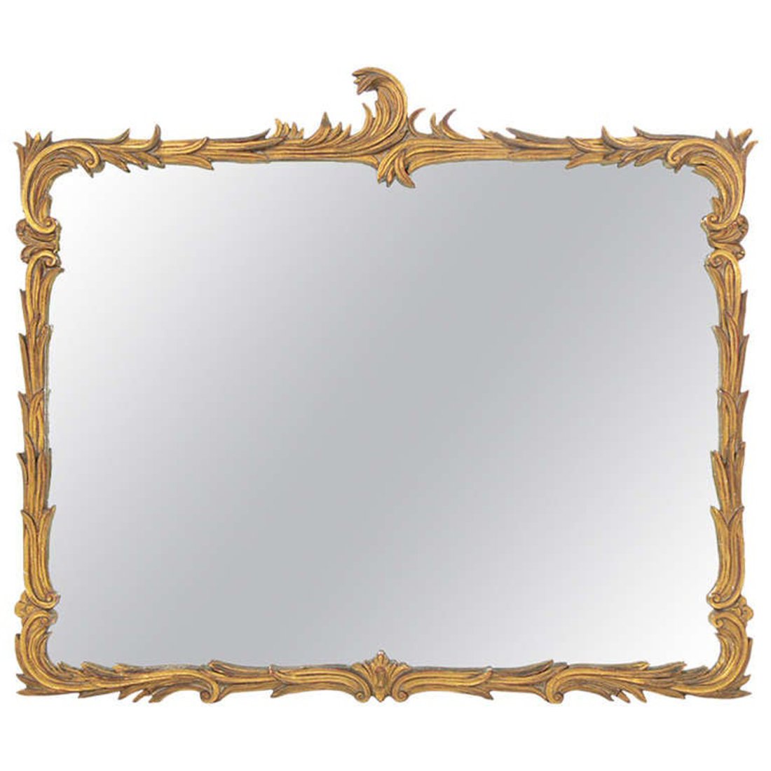 French Gilt Plaster Mirror in the manner of Serge Roche (1 of 5)