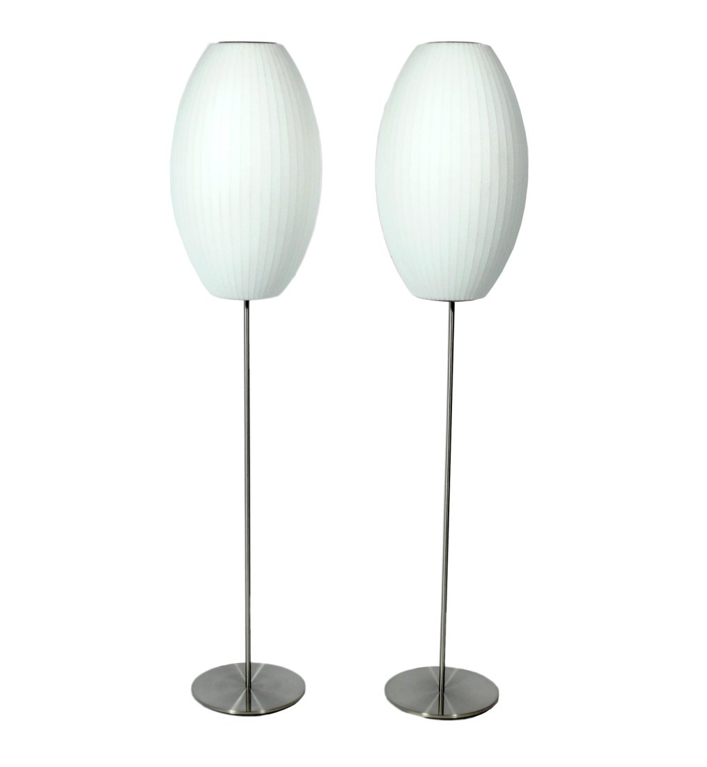 George Nelson Bubble Floor Lamps Pair (1 of 4)