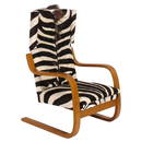 Alvar Aalto Zebra Upholstered Lounge Chair