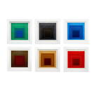 Josef Albers White Lines Squares Lithographs Group