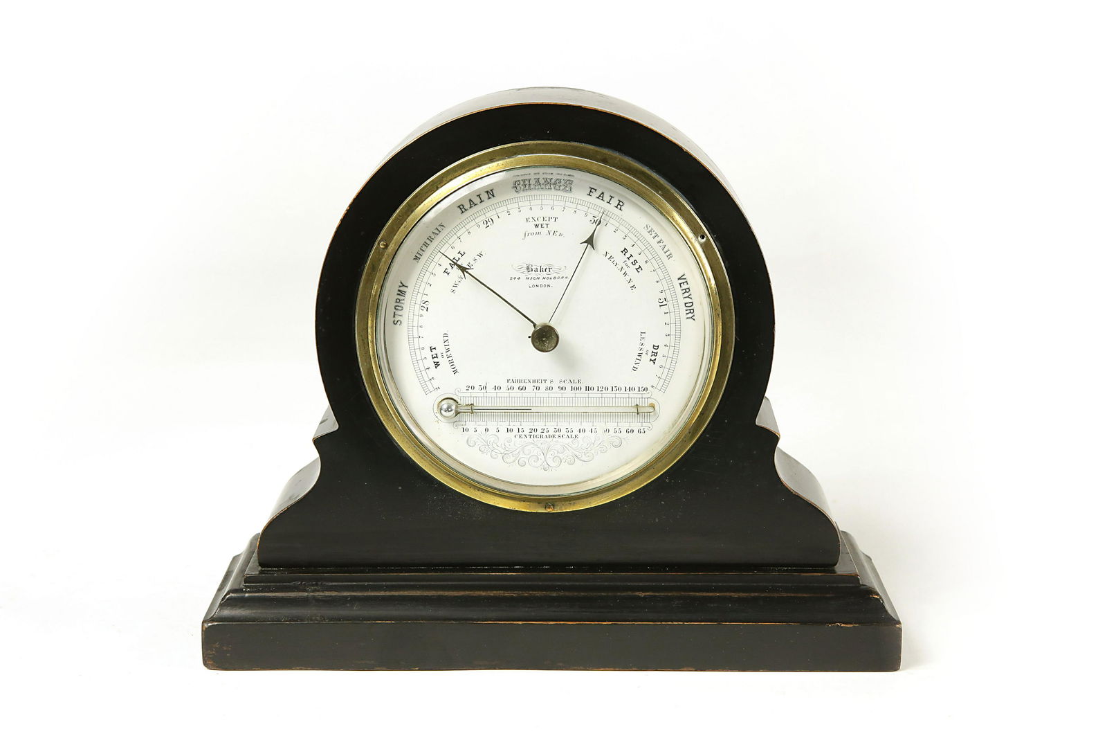 A Baker of London Mantel Barometer, Circa 1900. (1 of 4)