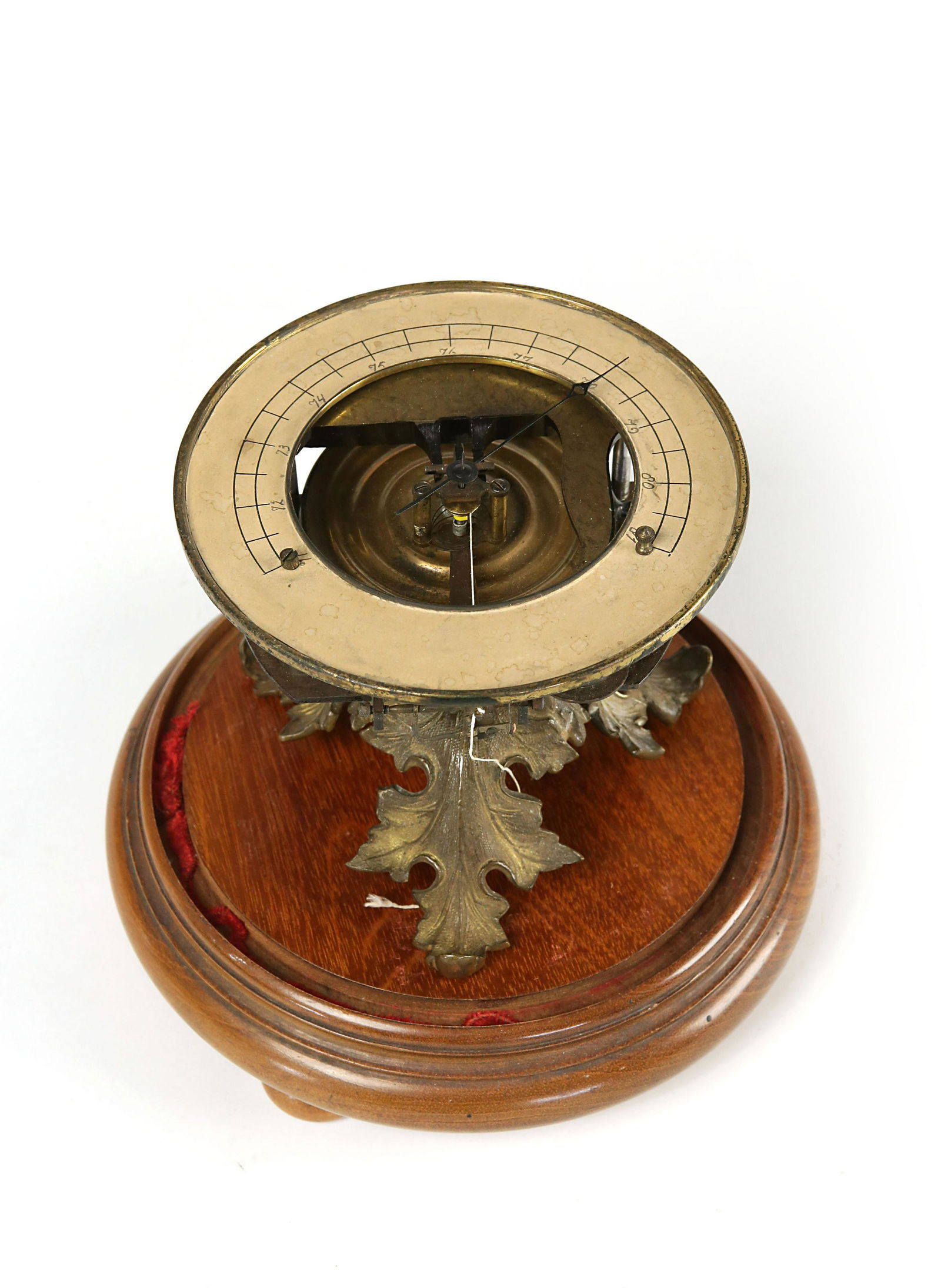 A Brass Table Barometer, Ca 1900 (1 of 2)