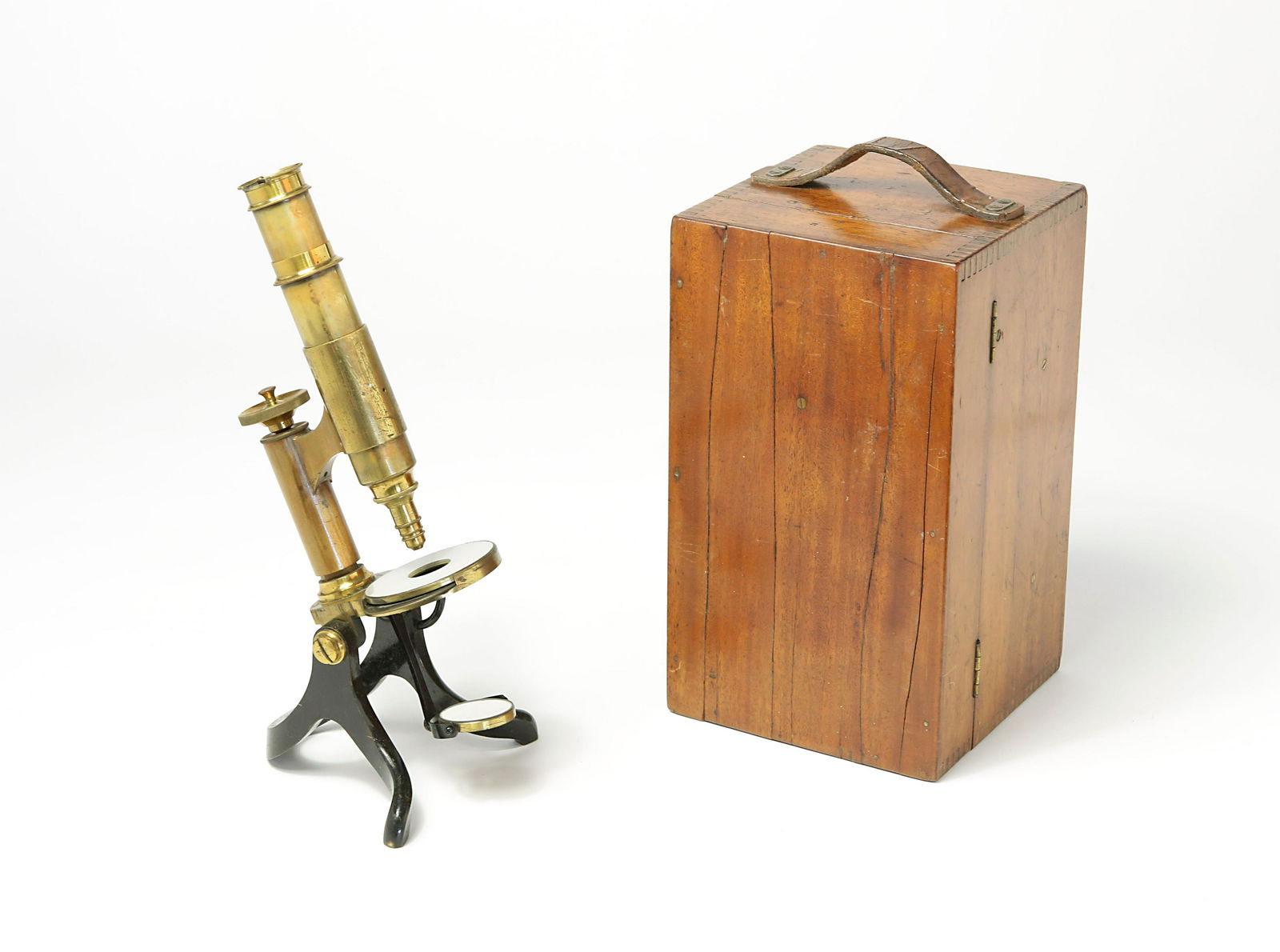 A William Stanley Brass Monocular Microscope, Ca 1890 (1 of 6)