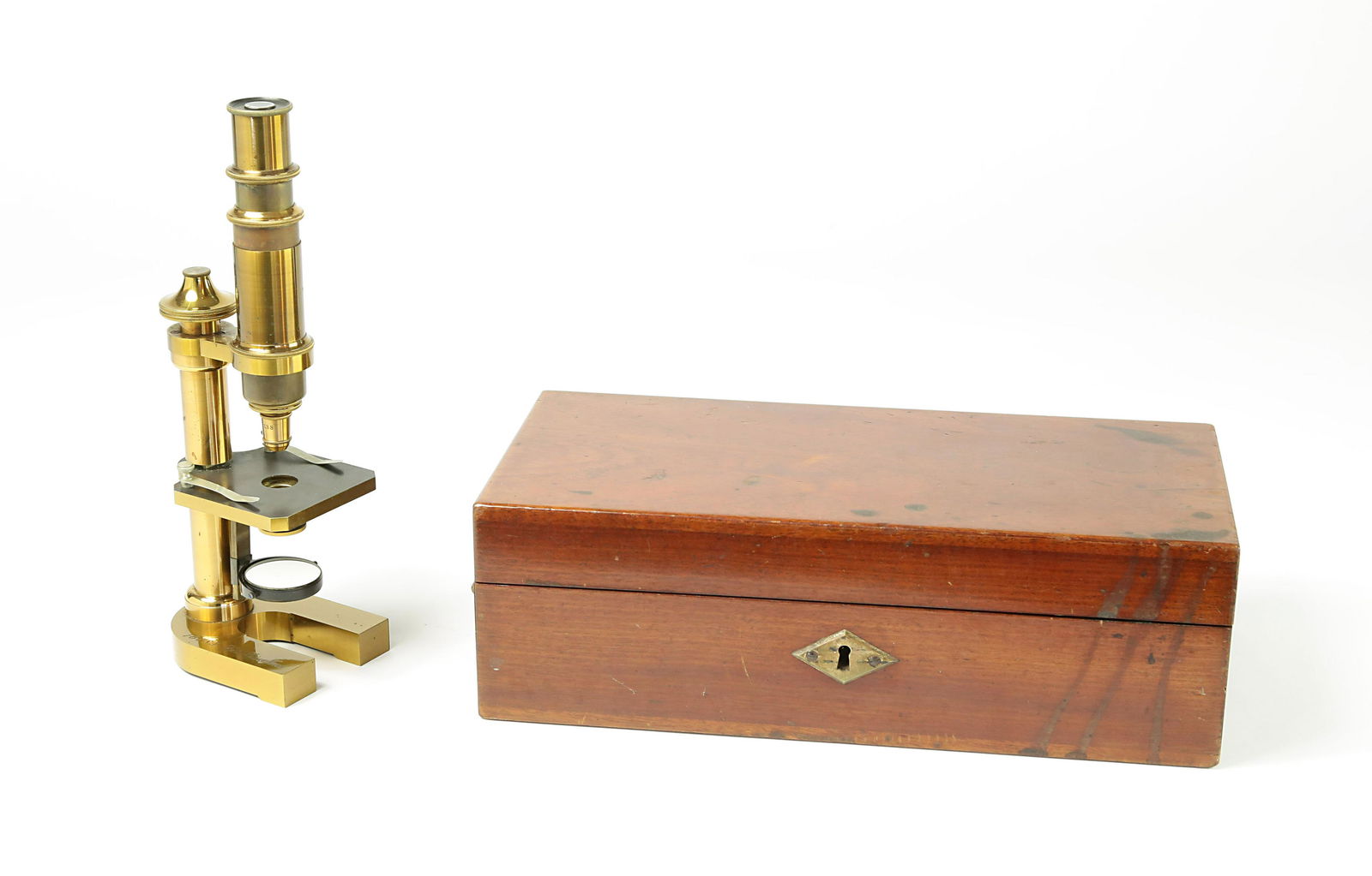 Brass Monocular Microscope by Carl Zeiss, c. 1886. (1 of 7)