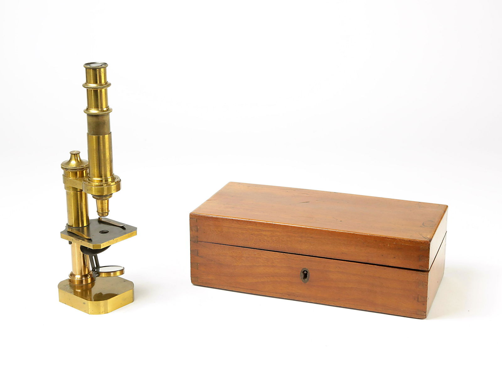 Brass Monocular Microscope by Carl Zeiss, c. 1888. (1 of 6)