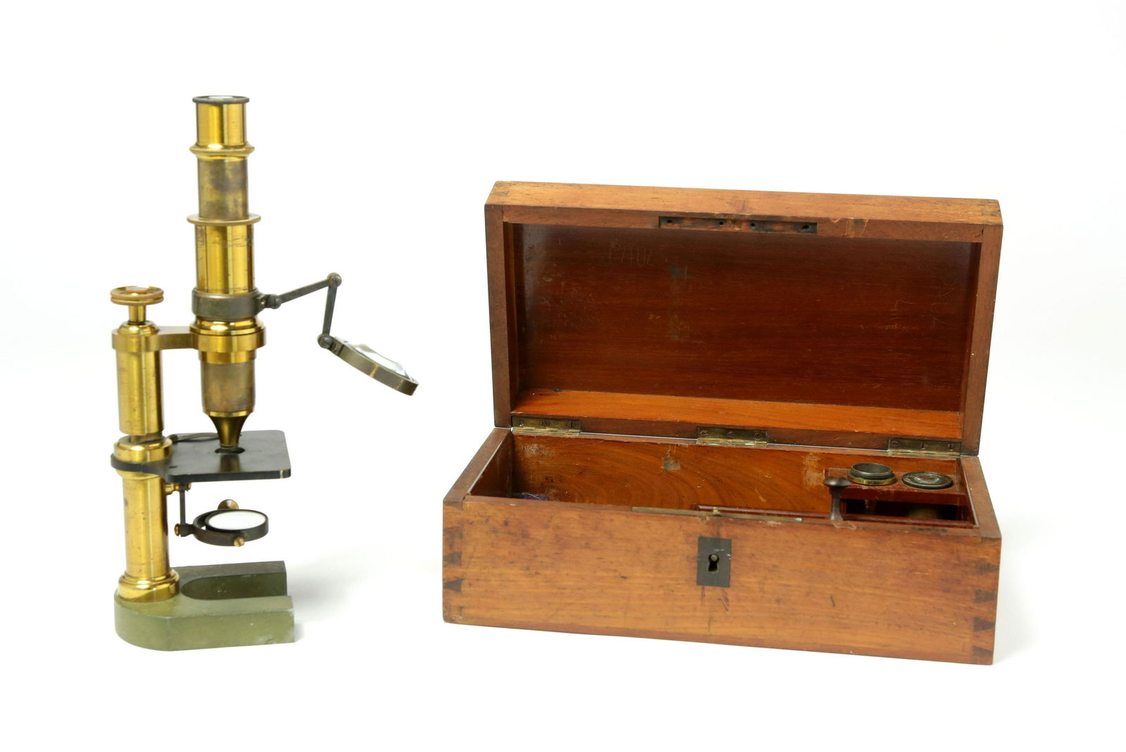 A Brass Monocular Microscope, circa 1900 (1 of 6)
