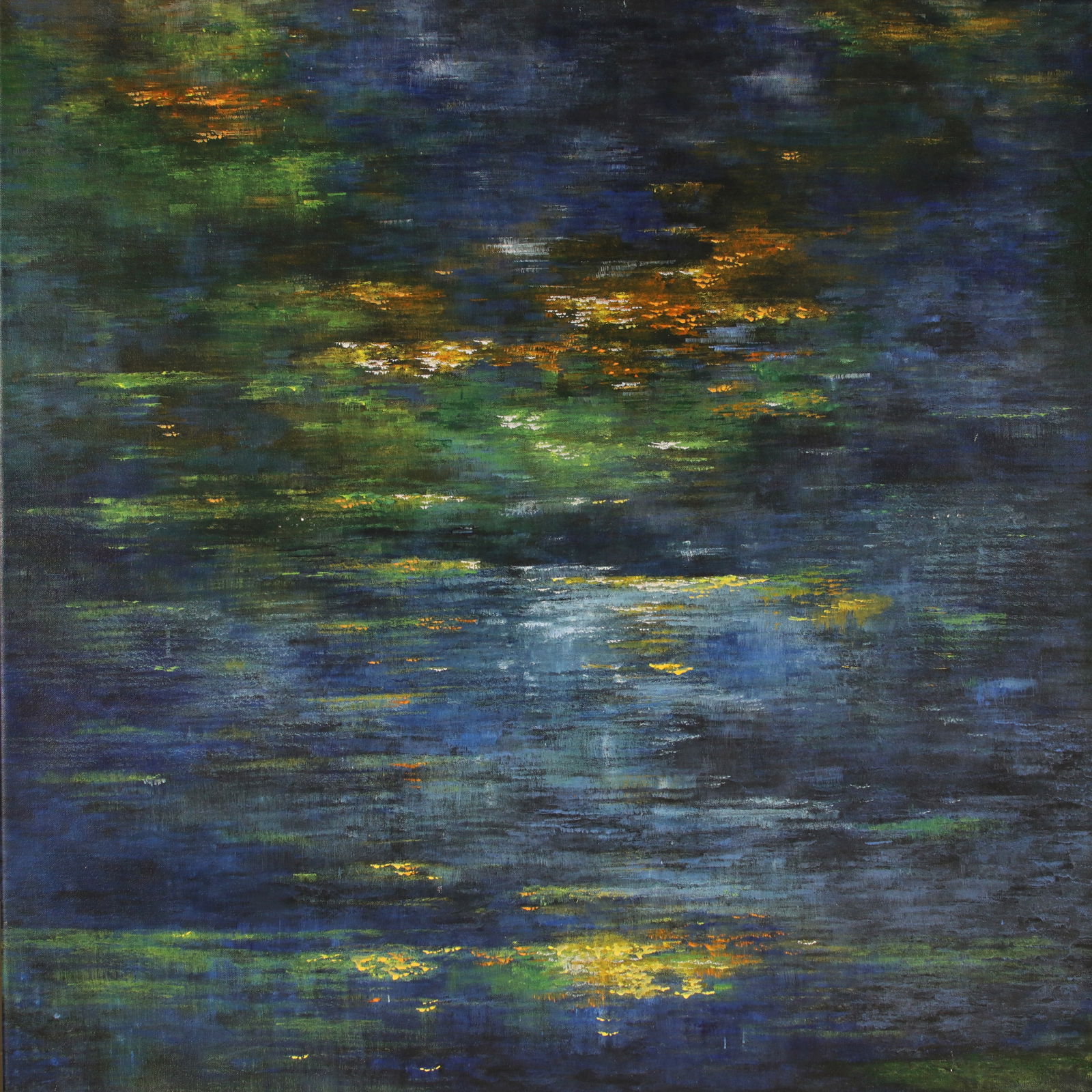 Susmita CHOWBEY (Indian artist): “Untitled” 2006 Signed verso and dated ‘Feb. 2006’ Oil on canvas 91.5 x 91.5 cm. (36 x 36 inch) PROVENANCE From the Javitri Shah collection, Utrecht, The Netherlands