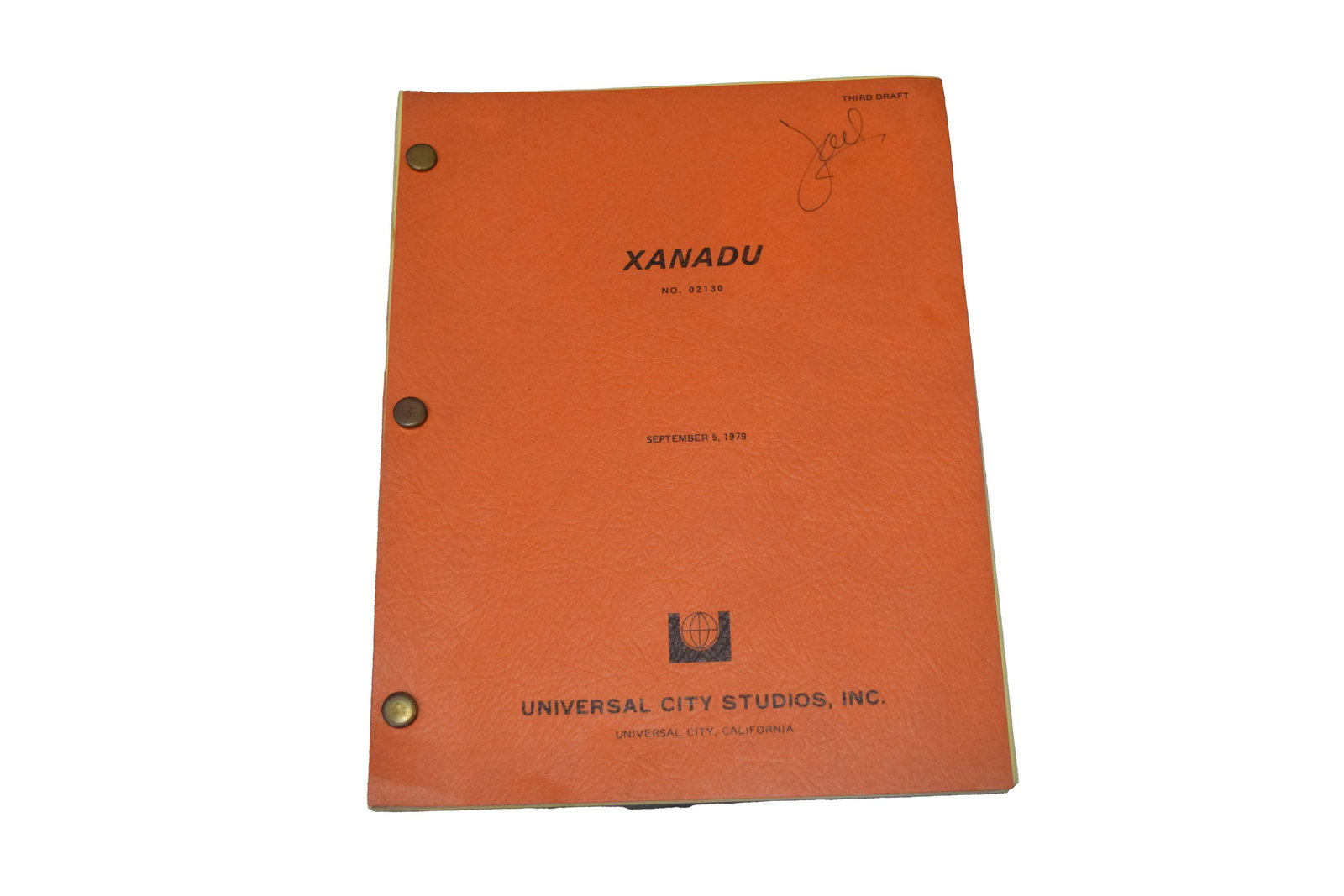 "XANADU" JOEL SILVER PERSONAL SCRIPT THIRD DRAFT (1 of 2)