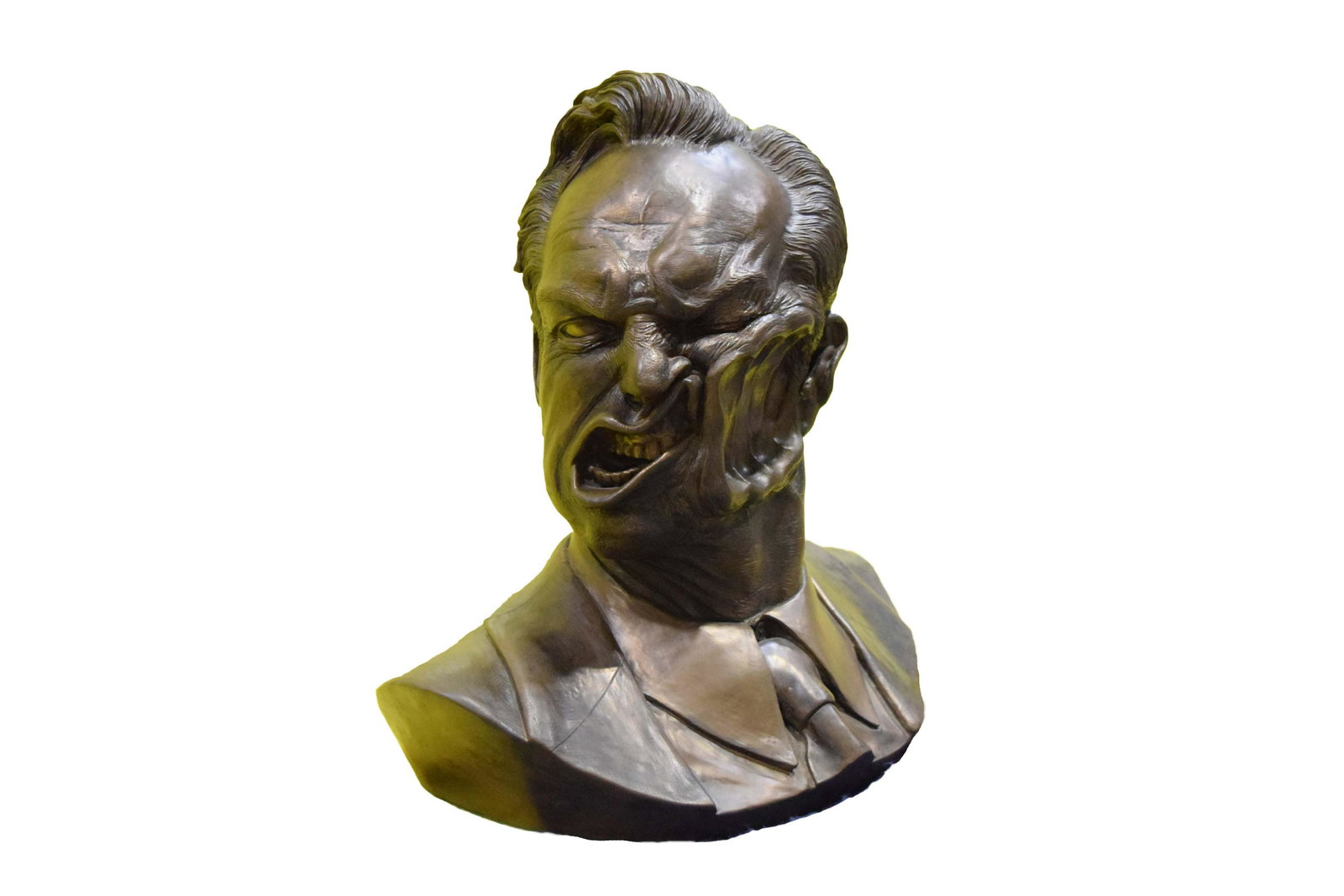 "THE MATRIX" AGENT SMITH PROMO FIST IN FACE SCULPTURE (1 of 2)