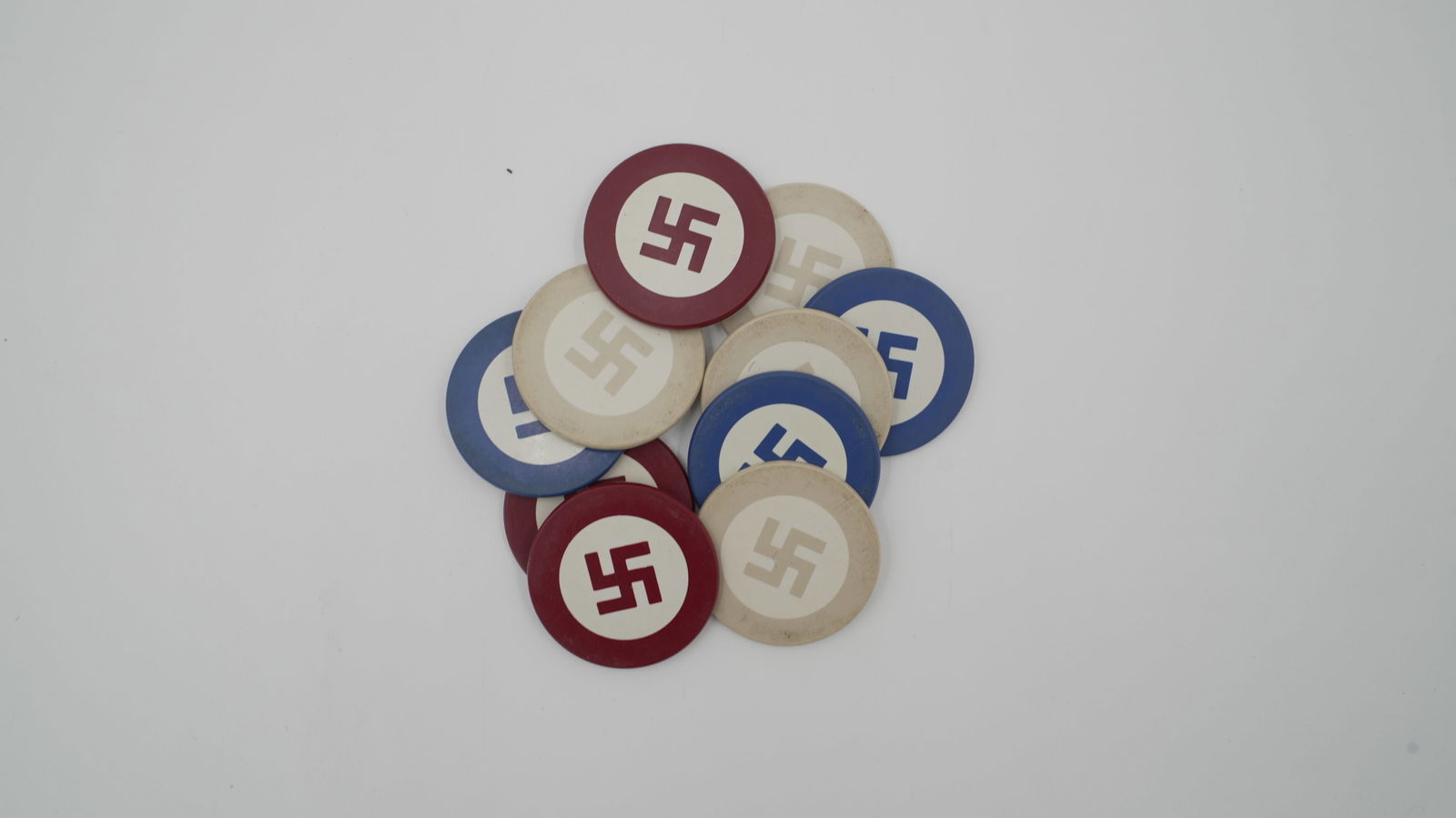 Screen Used Prop From Hogan's Hereos Nazi Poker Chips Lot Of 10 Auction