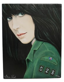 GRACE SLICK SIGNED / NUMBERED LITHO "SELF-PORTRAIT"