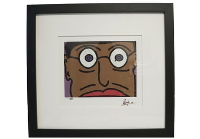 "OOO MAN" LITHO SIGNED BY RINGO STARR