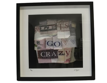 DAN TAGUE "LET'S GO CRAZY" LITHO SIGNED