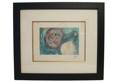 JERRY GARCIA SIGNED LITHOGRAPH "SNAIL GARDEN"