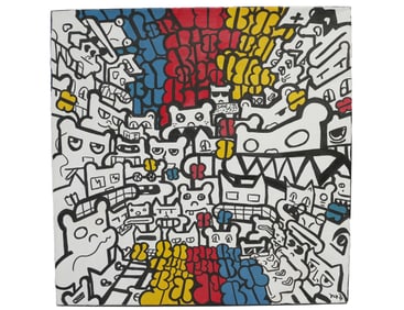 ORIGINAL PAINTING BY ARTIST N-SQUARED (N2)