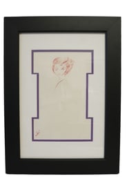"MAID OF CADIZ 3" ORIGINAL DRAWING BY MILES DAVIS SIGNED