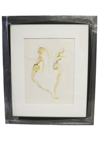 MILES DAVIS ORIGINAL ART "TWO YELLOW LADYS"