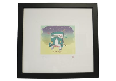 JOHN LENNON LITHOGRAPH "AN OWL HOOTING" SIGNED