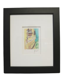 JERRY GARCIA SIGNED LITHOGRAPH " MOON MOUNTAINS"
