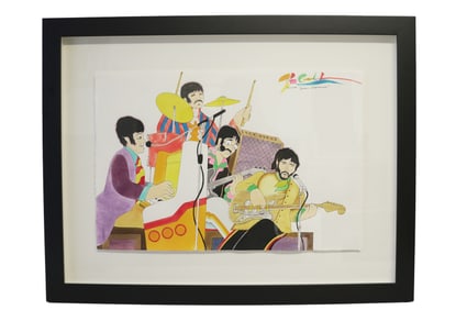 "YELLOW SUBMARINE" ORIGINAL ARTWORK BY ANIMATIOR ARTIST RON CAMPBELL