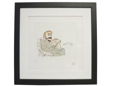 JOHN LENNON LITHOGRAPH "ONCE UPON A TIME THERE WERE NO PROBLEMS"