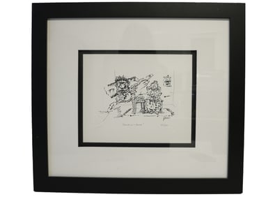 JERRY GARCIA LITHOGRAPH "GRANDMA'S HOUSE"