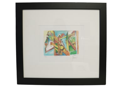 JERRY GARCIA SIGNED LITHOGRAPH "ABSTRACT ANGLES"