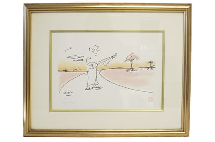 JOHN LENNON LITHOGRAPH "SHIJIN (POET)"