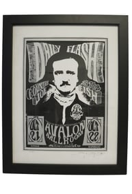 STANLEY MOUSE SIGNED "DAILY FLASH" CONCERT POSTER LITHOGRAPH