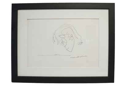 JOHN LENNON LITHOGRAPH "AT LAST HE COULD SEE THE MOUNTAINS" ARTIST PROOF