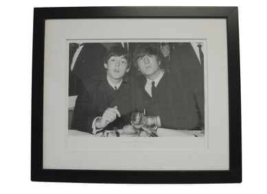 "JOHN LENNON / PAUL MCCARTHY" HUTTON GETTY PHOTO LITHOGRAPH
