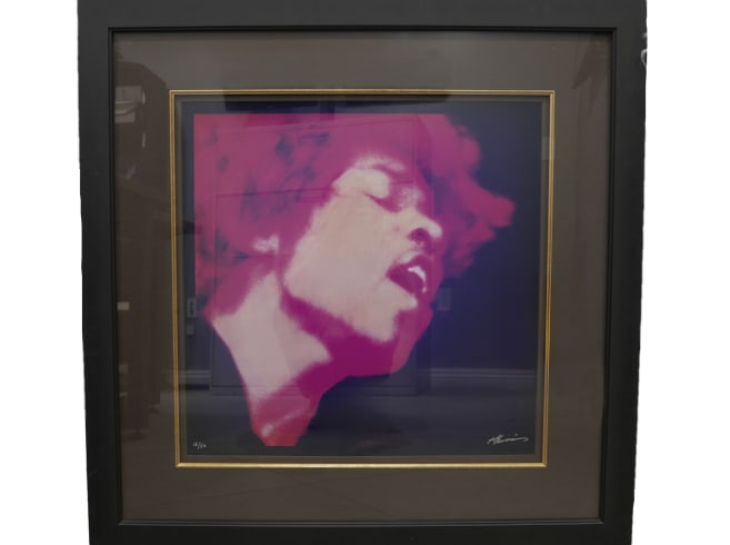 "HENDRIX" ELECTRIC LADY LAND BY ARTIST FERRIS LTD. EDTION LITHO (1 of 4)