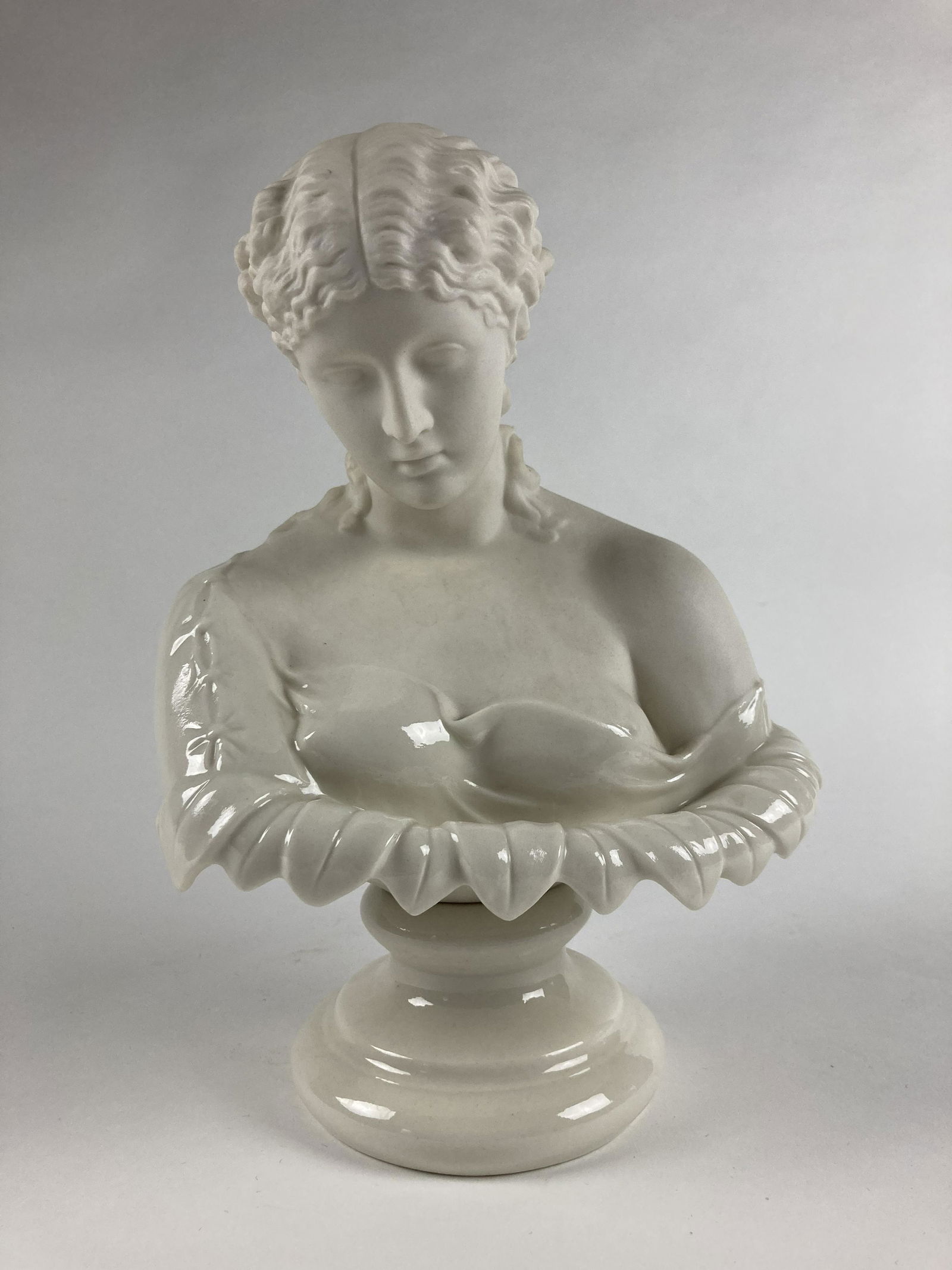 Belleek | Late 20th c. Porcelain Bust of Clytie (1 of 7)