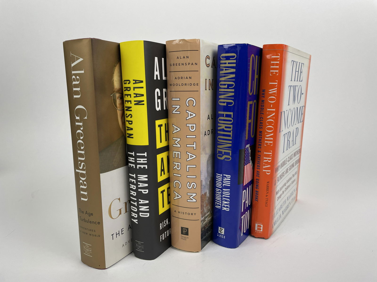 Greenspan, Volcker, and Warren Signed Books (1 of 4)