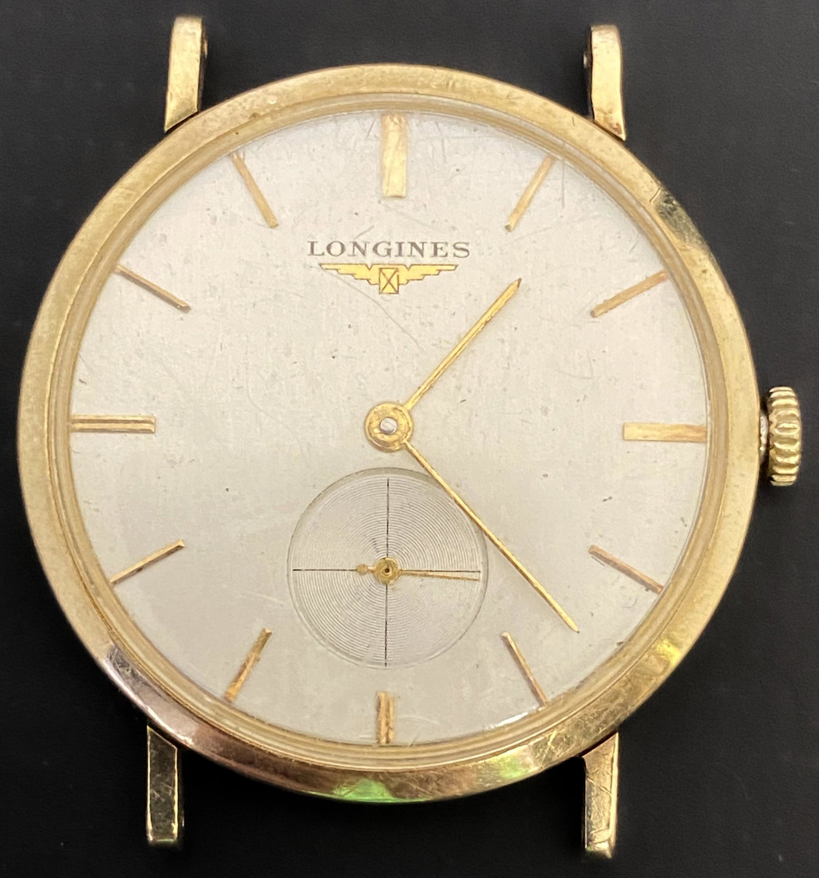 VINTAGE LONGINES CAL. 23L GOLD FILLED WIND-UP MEN'S WATCH: VINTAGE LONGINES CAL. 23L GOLD FILLED WIND-UP MEN'S WATCH The watch is pre-owned and runs. Diameter: 32mm (without the crown) *We can't garantee that the watch keeps accurate time, it wasn't tested lo